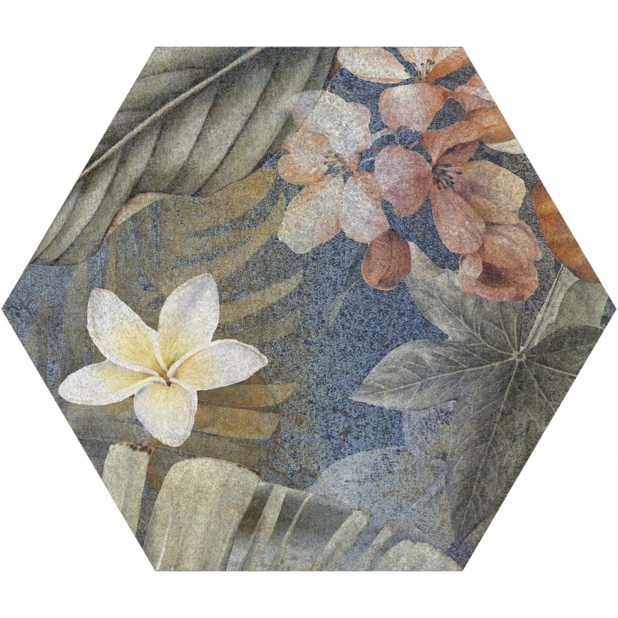 Керамогранит ITC Hibiscus Hexa Blue Matt 26,7х23,2 см