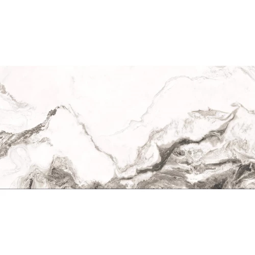 Керамогранит Embito Granito Colonial dark grey silver glossy carving глянцевый серый 120х60 см