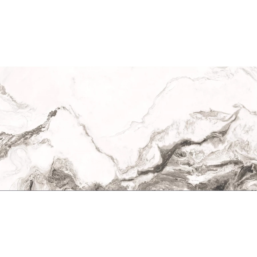 Керамогранит Embito Granito Colonial dark grey silver glossy carving глянцевый серый 120х60 см