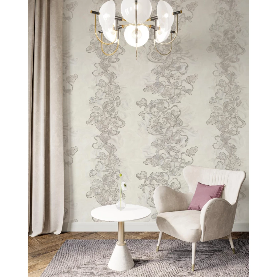 Обои флизелиновые Palitra Home Protect-Ultra серые HC31228-24a 1,06х10,05 м