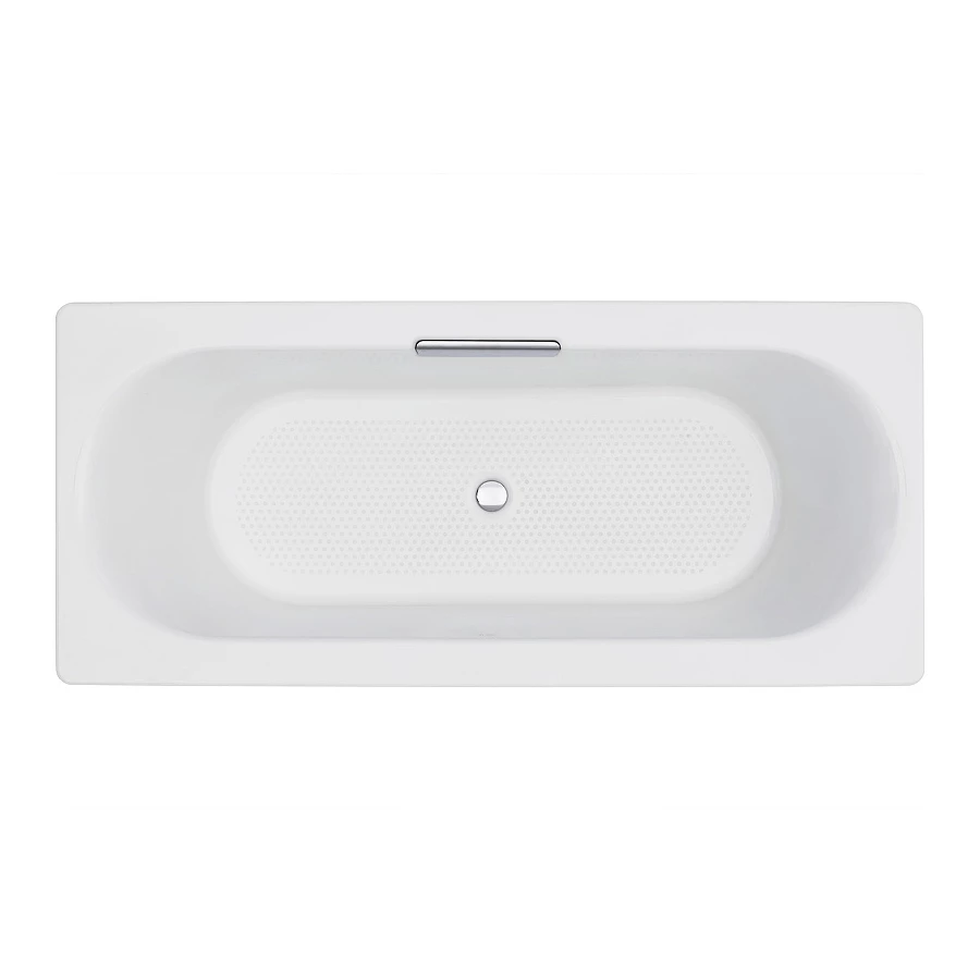 Ванна чугунная Jacob Delafon Volute с антискользящим покрытием без отверстий для ручек без ножек белая E6D901-0 170x80 см