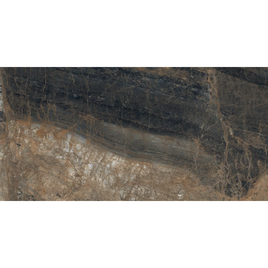 Керамогранит Laparet Lunar Marron матовый+гл.чернила коричневый 160х80 см