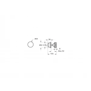 Донный клапан для раковин без перелива VitrA A45148