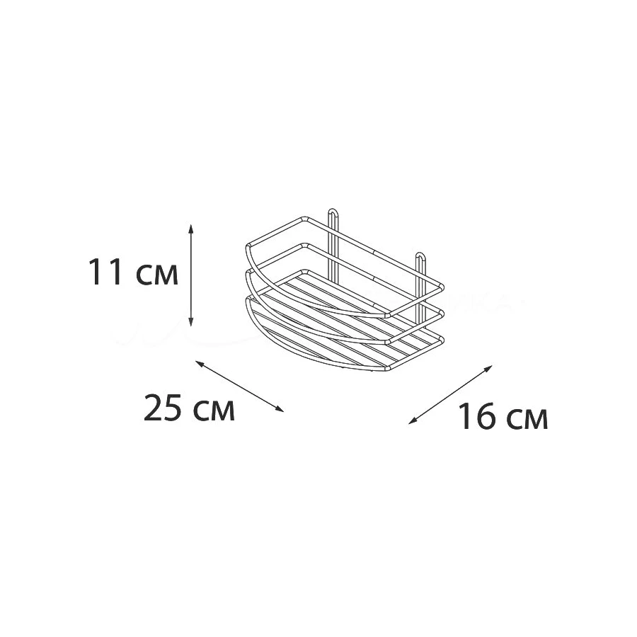 Полка овальная Fixsen хром FX-720-1