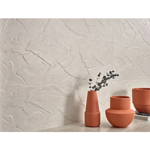 Плитка настенная Colorker Верона Ботаниа Вхите / Verona Botania White матовая белая 224097 100х31,6 см