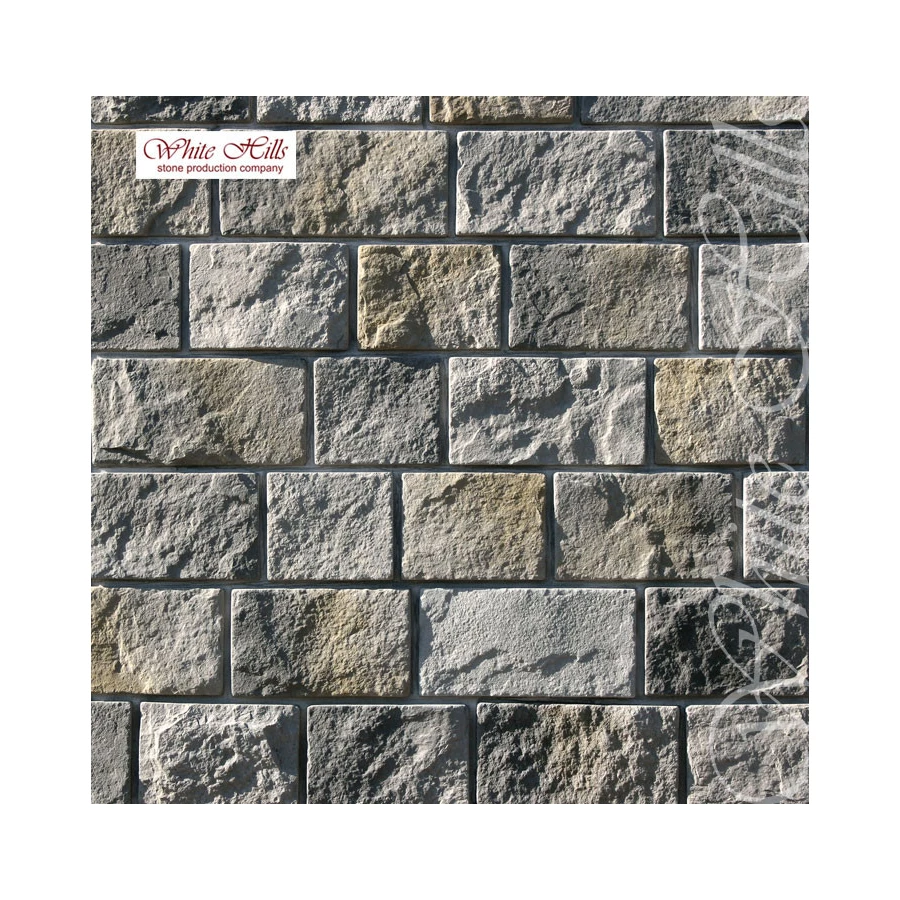 Искусственный камень White Hills Шинон 411-80 17,5 22,5 25 27,5 32х15х1,5-3 см
