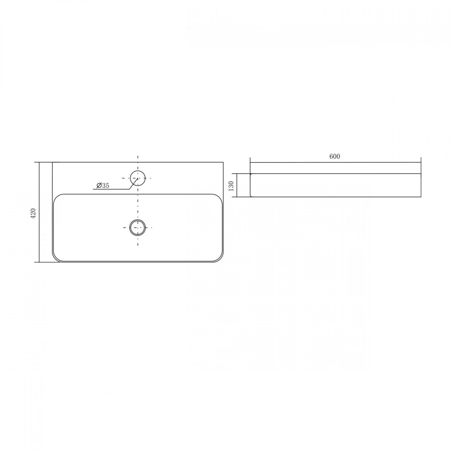 Раковина накладная Aquatek белая AQ3241-00 60х42 см