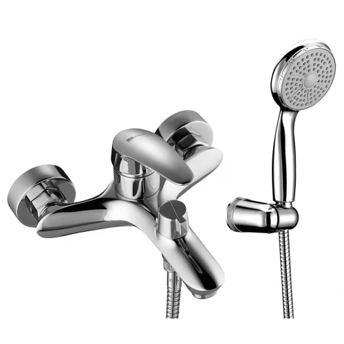 Смеситель для ванны Lemark Linara с коротким изливом, дивертор с кер. пласт. LM0414C хром