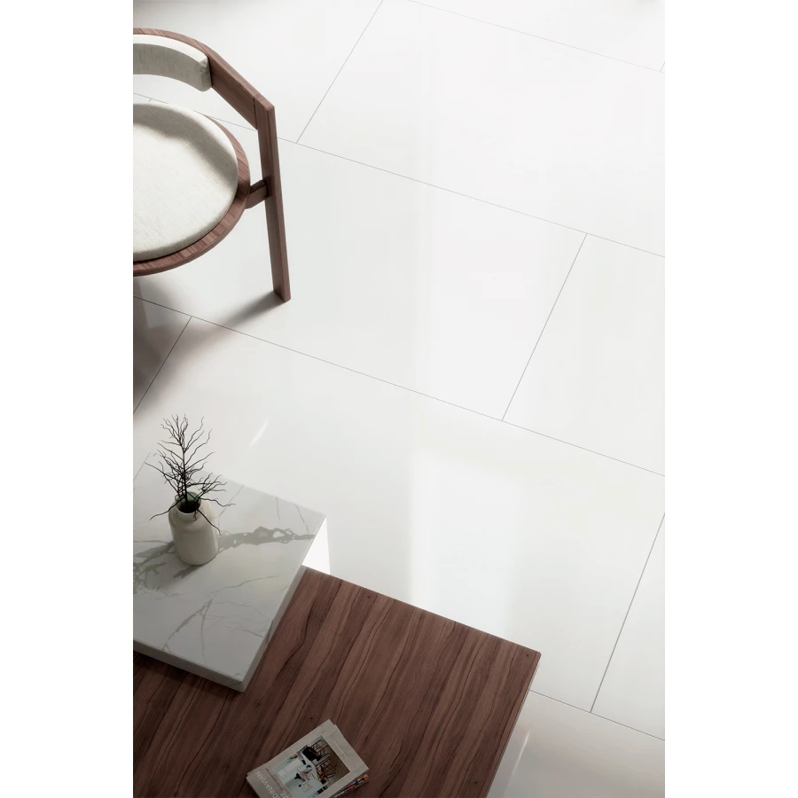 Керамогранит Art&Natura Moderno Absolute White Matt матовый белый 141.116.1171 120x60 см