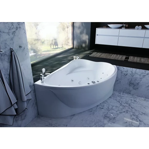 Акриловая ванна Aquatek Альтаир правая с фронтальным экраном без гидромассажа ALT160-0000047 160х120 см