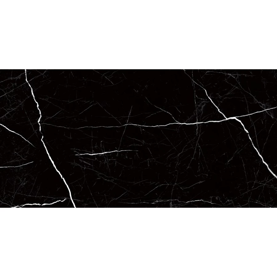 Керамогранит Staro Palacio Nero marquina high gloss 120х60 см