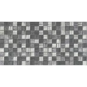 Плитка настенная Axima Мегаполис темно-серая мозайка 25*50 см