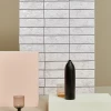 Плитка настенная Mutina Схамотте Моно Блансо / Chamotte Mono Blanco глянцевая белая PUCM01 21,3x7,2 см
