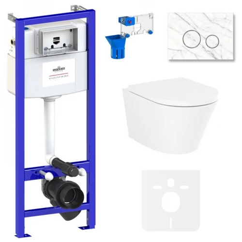 Унитаз Lavinia Boho Relfix Biore Rimless 75110204 (комплект 7 в 1)