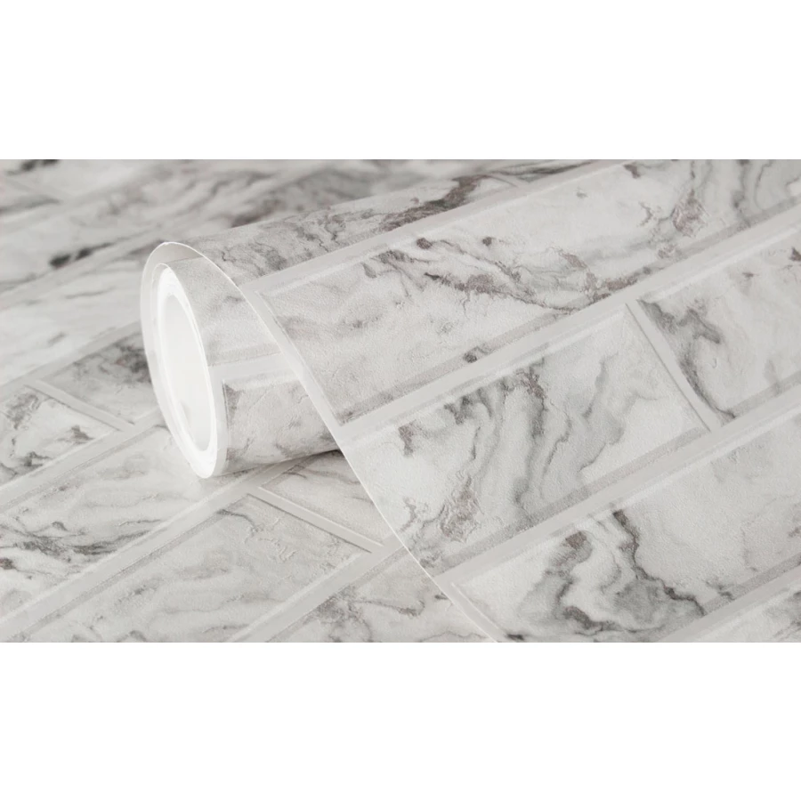 Обои виниловые Аспект Керама серые 10127-14 0,53х10,05 м