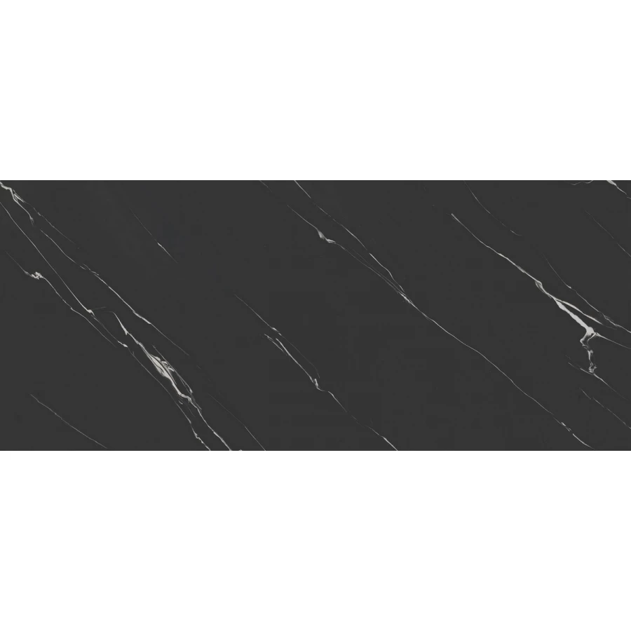 Керамогранит STN Ceramica Xlim Kervin Black Polished глянцевый черный N30154 280х120 см