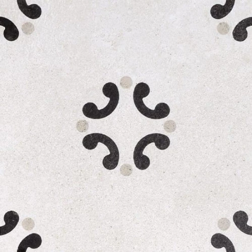 Керамогранит Fioranese Ceramica Cementine Black&White 3 матовый черно-белый CBW20C3 20x20 см