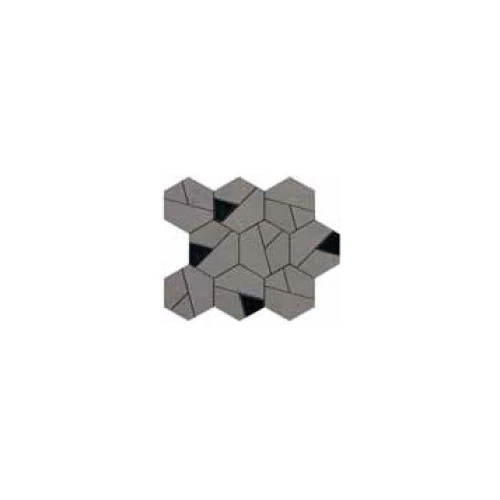 Мозаика Atlas Concorde Boost Smoke Mosaico Hex Black AN69 25x28,5 