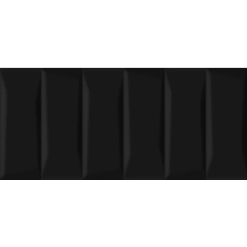 Облицовочная плитка Cersanit Evolution рельеф черный EVG233 20x44