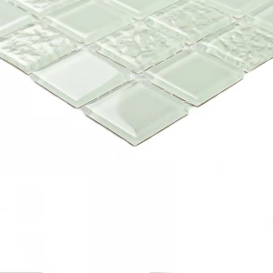 Мозаика Bonaparte Стеклянная мозаика White Rose 25х25 глянцевая белая 30х30 см