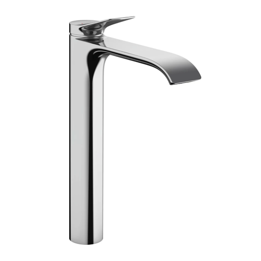 Смеситель для раковины Hansgrohe Vivenis однорычажный 250 со сливным гарнитуром для раковины в форме таза хром 75040000