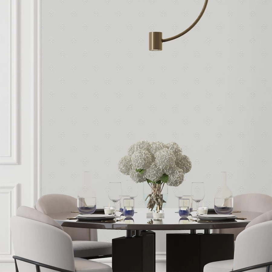 Обои флизелиновые Grandeco Reach&Cosy Kristine серые R182113 1,06х10,05 м