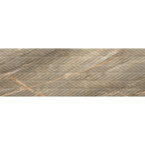 Плитка настенная Sina Tile Supreme Dark Olive Rustic глянцевая коричневая 3368 107х43 см