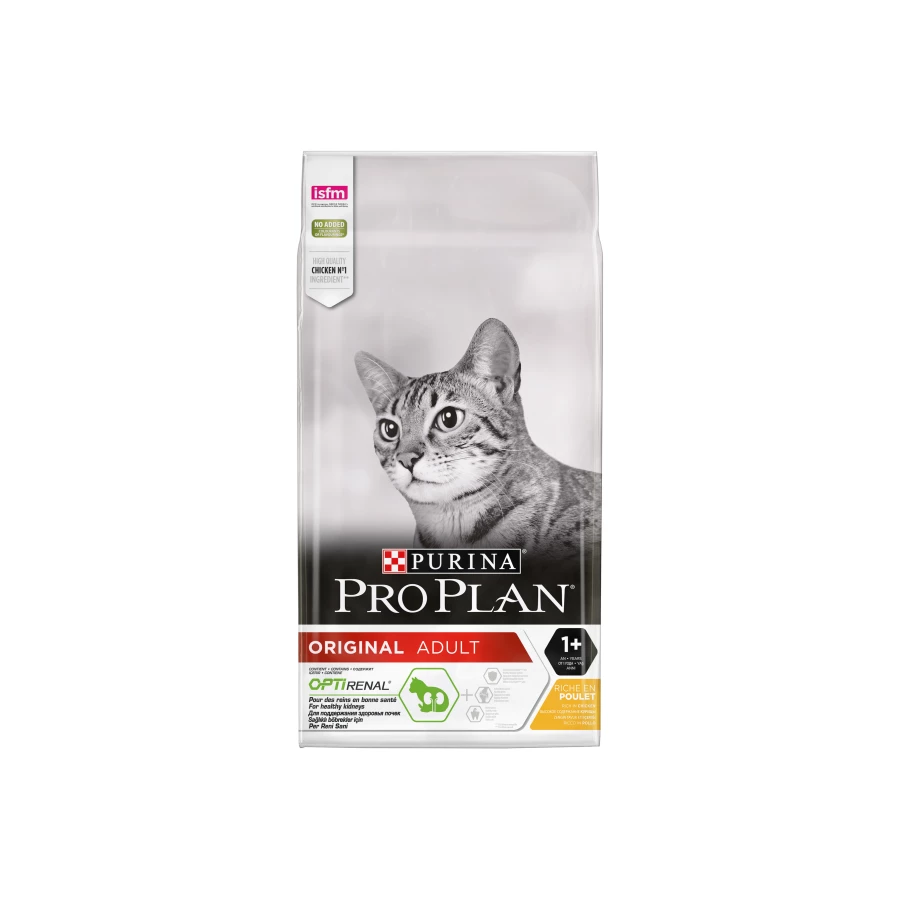 Сухой корм для кошек ProPlan Adult c комплексом Optirenal с курицей 10 кг