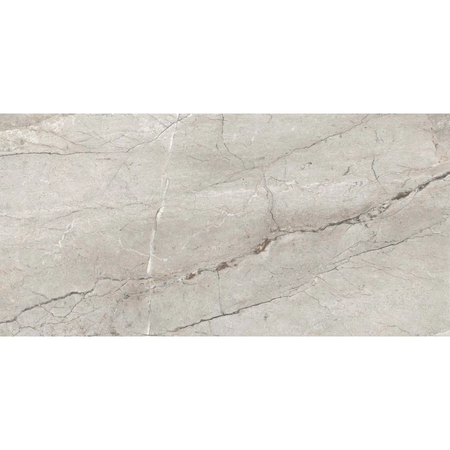 Керамогранит Realistik Craft Afyon Gloss глянцевый серо-коричневый 120х60 см