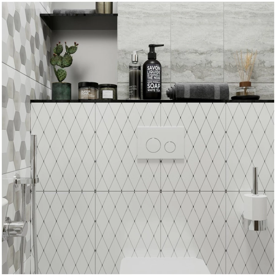 Комплект бачка скрытого монтажа для приставного унитаза Lavinia Boho Relfix 77030064 (комплект 3 в 1)