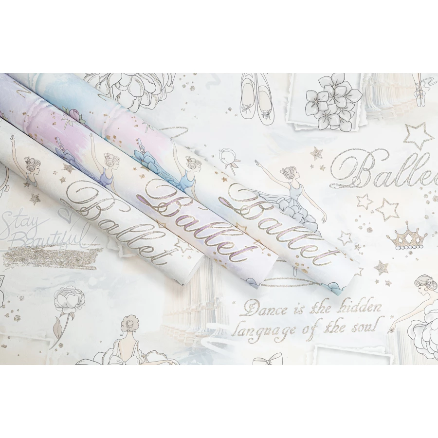 Обои флизелиновые Palitra Home HomeColor Ballet розовые HC71905-65 1.06x10.05 м