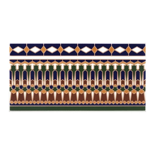 Плитка настенная Cas Ceramica Amman Cenefa матовая многоцветная 28х14 см