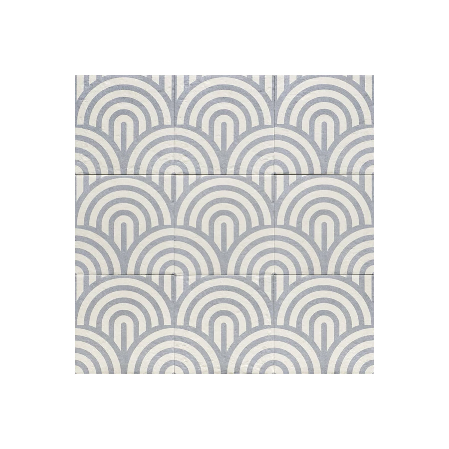 Декор Mainzu Blue Water Decor Blue Three керамогранит матовый синий 20х20 см