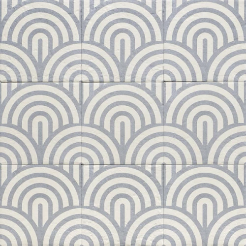 Декор Mainzu Blue Water Decor Blue Three керамогранит матовый синий 20х20 см