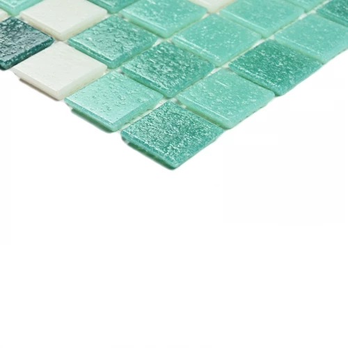 Мозаика Bonaparte Стеклянная мозаика Aura 20х20 глянцевая зеленая 32,7х32,7 см