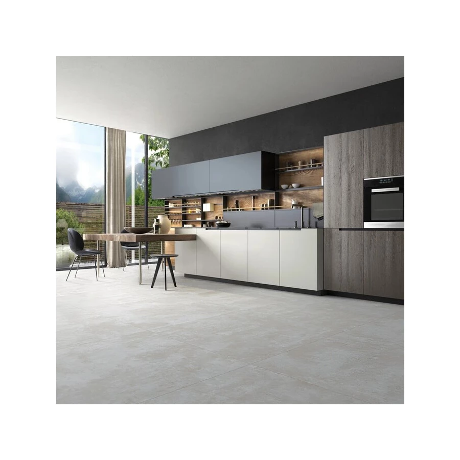 Керамогранит Meili Ceramic Ocean Light Gray Matt матовый серый 120х120 см