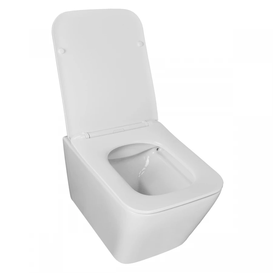 Унитаз подвесной Azario Boca безободковый с сиденьем микролифт AZ-2002 52х36х37 см