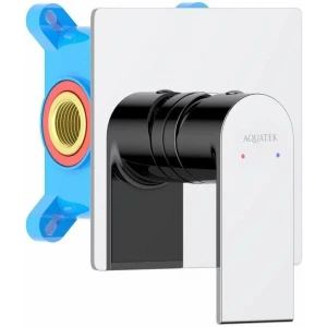 Смеситель Aquatek Лира для душа внешняя и скрытая часть хром AQ1466CR