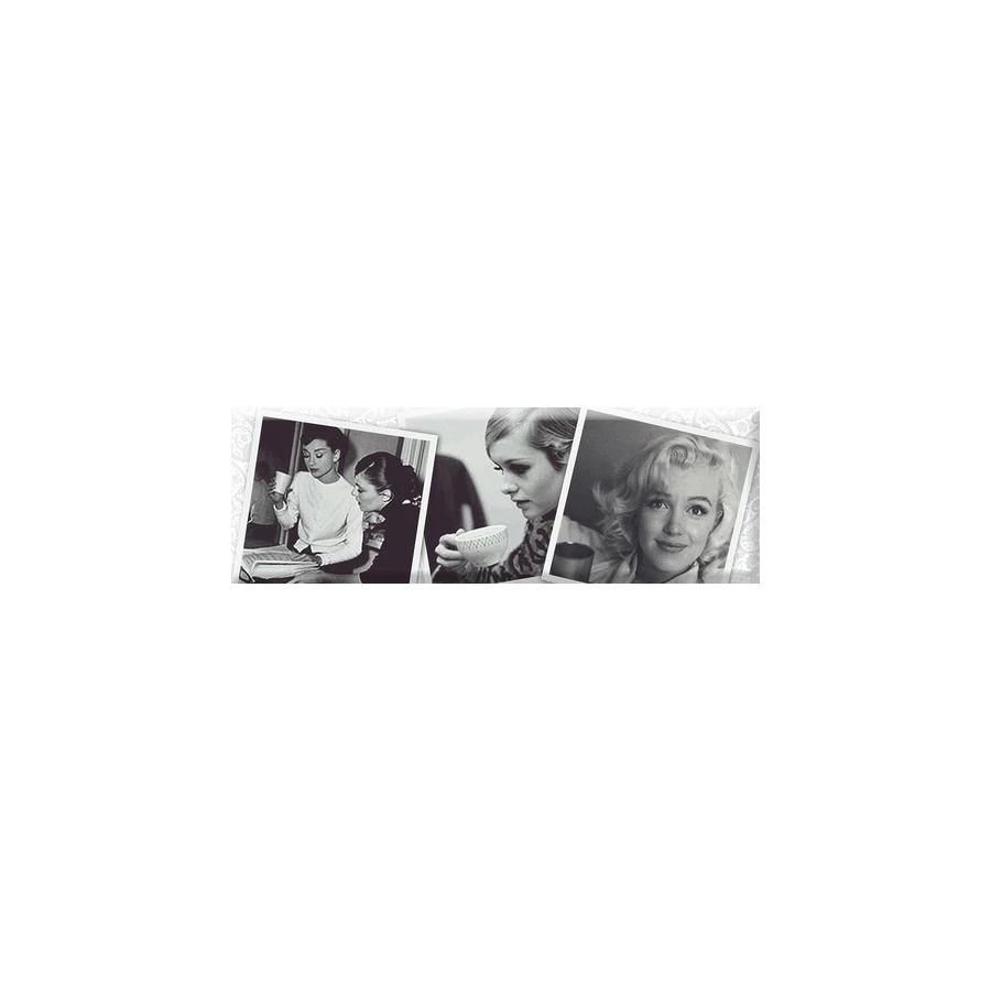 Декор Absolut Keramika Monocolor 10x30 Decor Marylin 01 KL AK1081 30х10 см