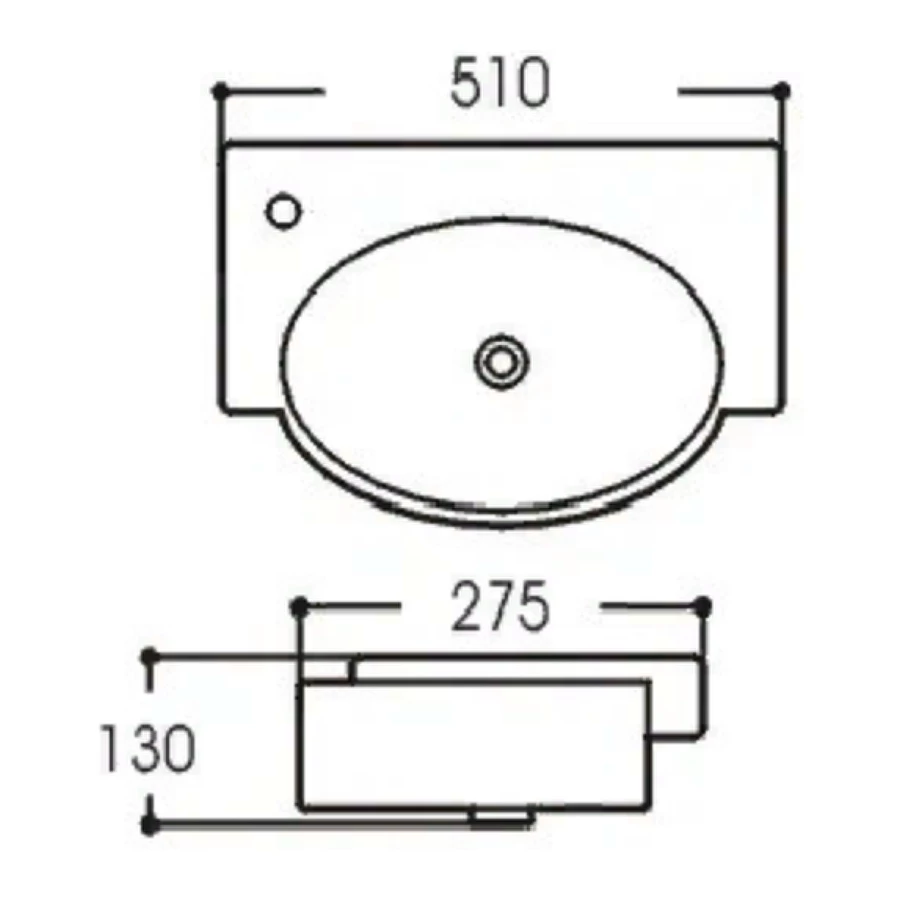 Раковина Aquatek AQ5329-00 51х27,5 см