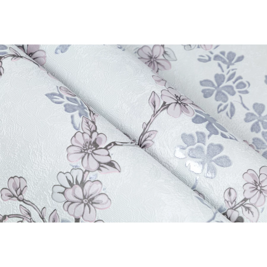 Обои флизелиновые Palitra Home Alba HomeColor голубые HC31197-16 1,06х10,05 м