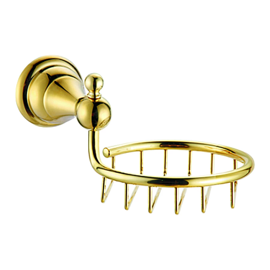 Мыльница Azario Elvia решетка подвесная золото AZ-91109G