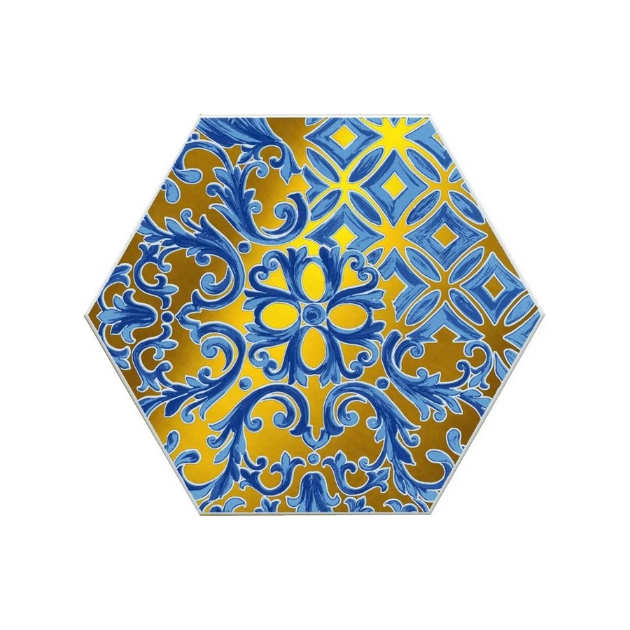 Плитка настенная Kerama Marazzi Талья 4 Декор глянцевый синий VT\A430\24000 23,1х20 см