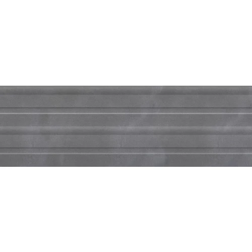 Плитка настенная Eurotile Ceramica Континуум Грэй рельефная матовая серая 874 100x32,5 см