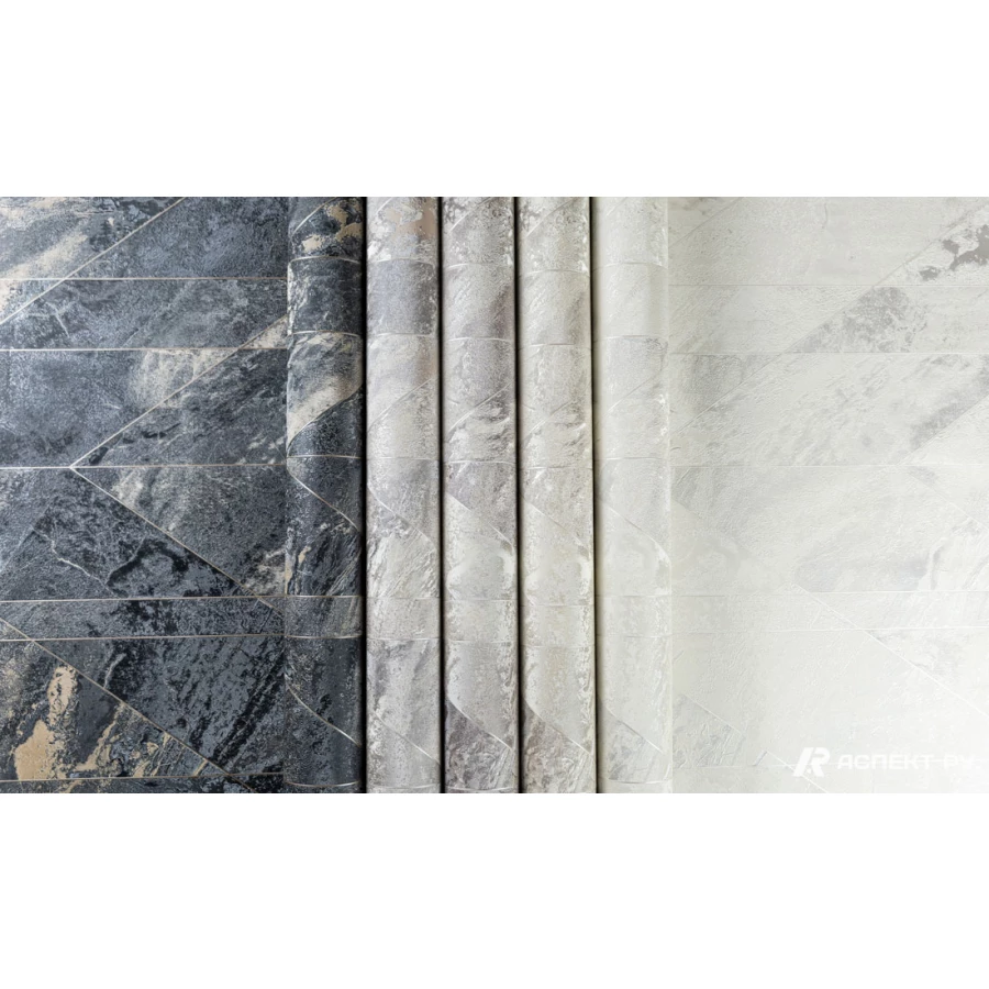 Обои флизелиновые Аспект Мельбурн серые 70645-28 1,06х10,05 м