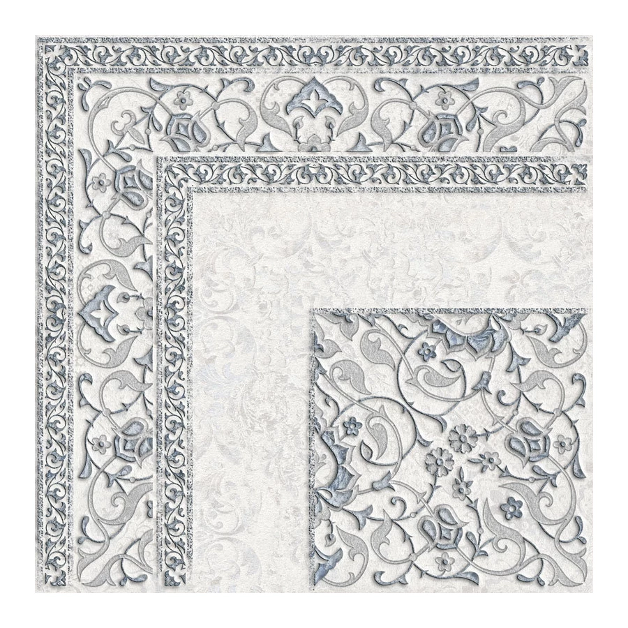 Декор Alma Ceramica Deloni серый 60*60 см