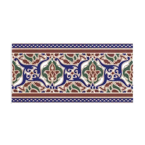 Плитка настенная Layal Cenefa Hoor глянцевая многоцветная 28х14 см