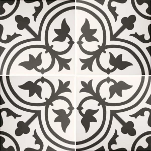 Керамогранит Ribesalbes Hermitage San Pietro матовый черно-белый 20х20 см