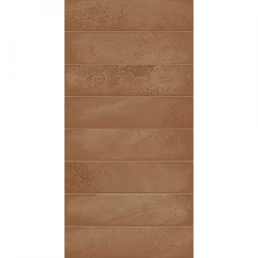 Плитка настенная Azori Bricks Terracota глянцевая терракотовая 1,79 м2 00-00003248 63х31,5 см