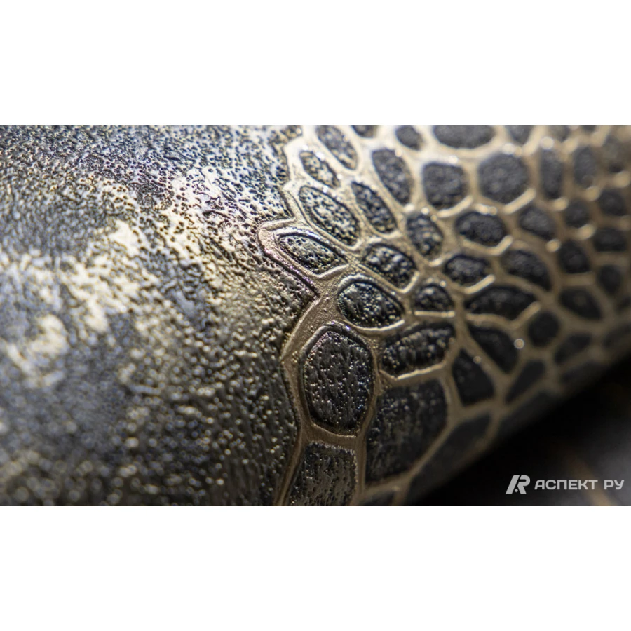 Обои флизелиновые Аспект Анаконда серый 70586-42 1,06х10,05 м